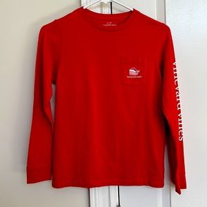 Long sleeve boys size small (8-10) Vineyard vines holiday shirt